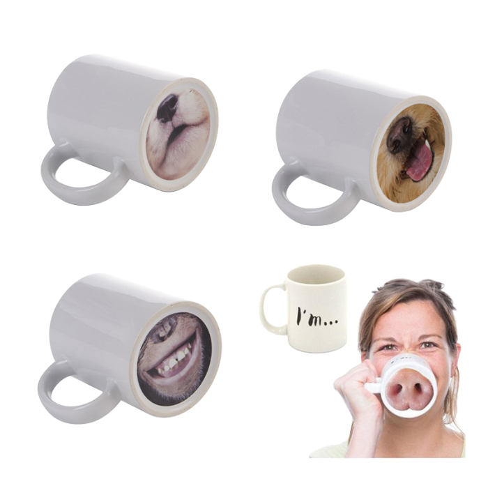 Tazza Divertente con Musi Animali | Idea Regalo Originale